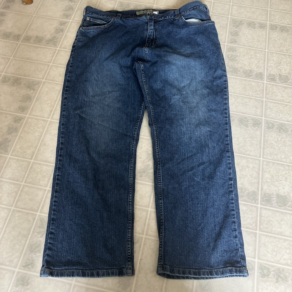 Cabelas Casuals Jeans Womens 20 short Blue‎ Straight High-Rise Dark Wash Denim